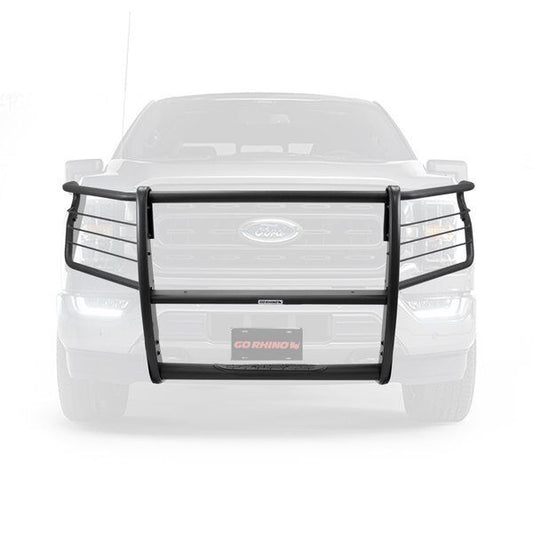 3100 Series StepGuard with Brush Guards Textured Black 2021-2025 Ford F-150 Go Rhino-1