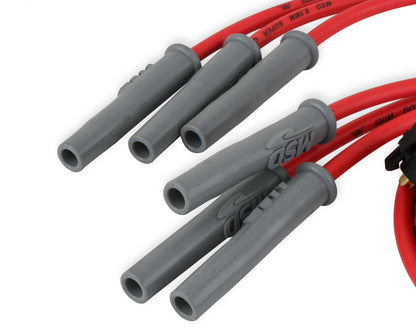 Super Conductor Spark Plug Wire Set 2000 Ford 3.8L V-6 Mustang For Use On 2000 Ford 3.8L V6 Mustang, Red Jacket MSD Ignition-3