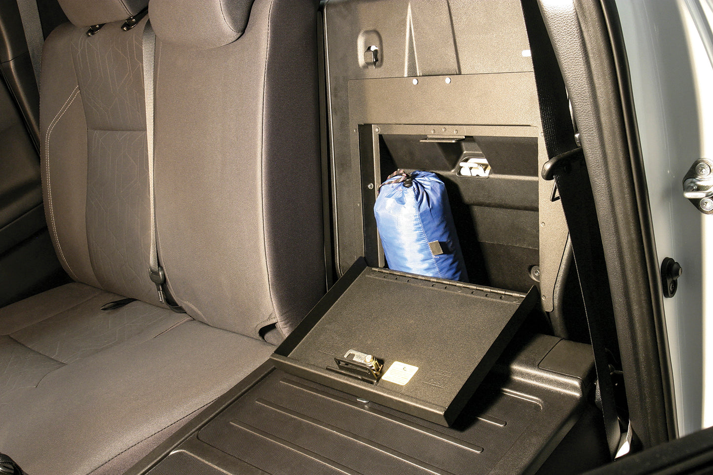 Rear Cubby Cover 05-22 Tacoma Crew Cab Black Products Tuffy Security-13