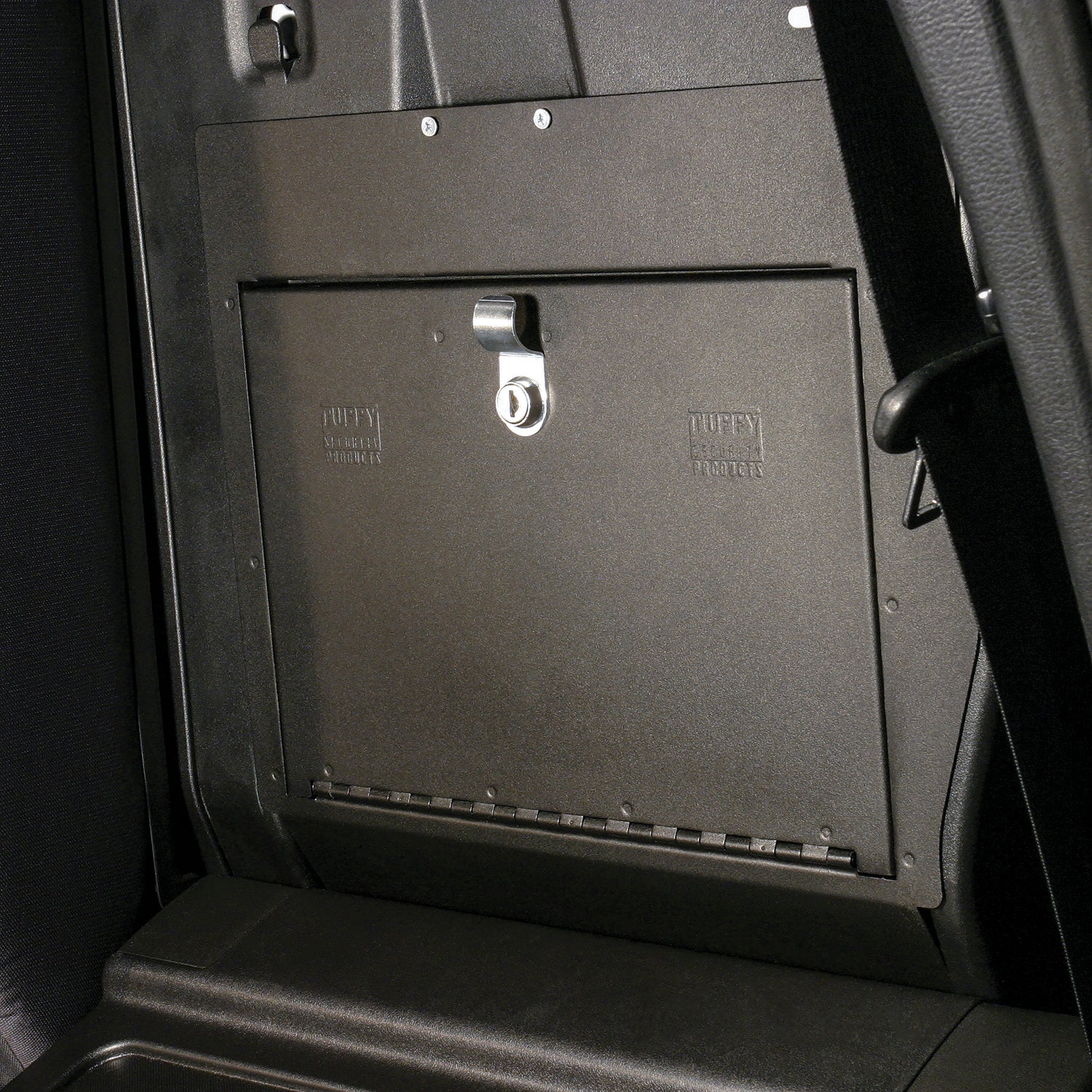 Rear Cubby Cover 05-22 Tacoma Crew Cab Black Products Tuffy Security