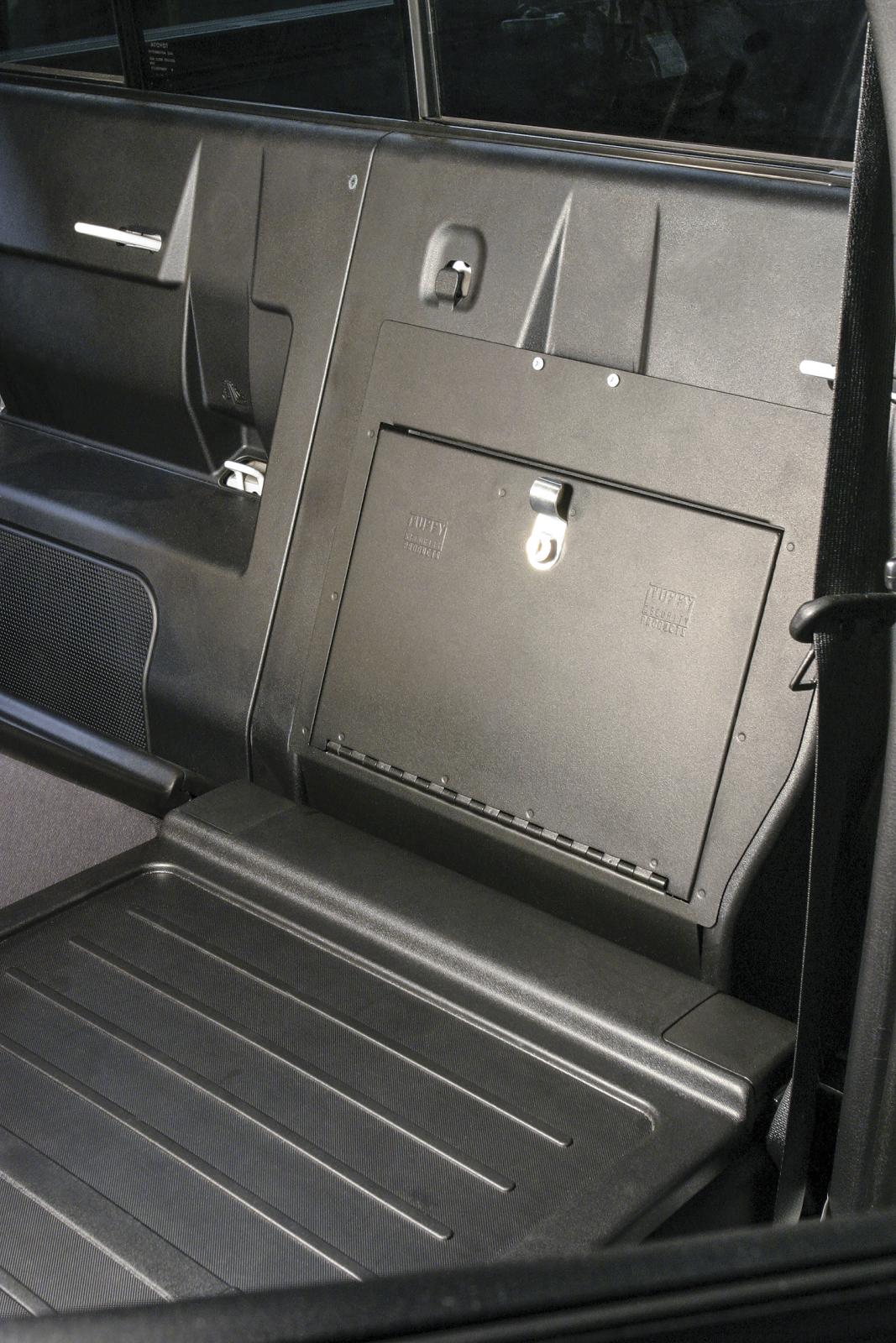 Rear Cubby Cover 05-22 Tacoma Crew Cab Black Products Tuffy Security-1