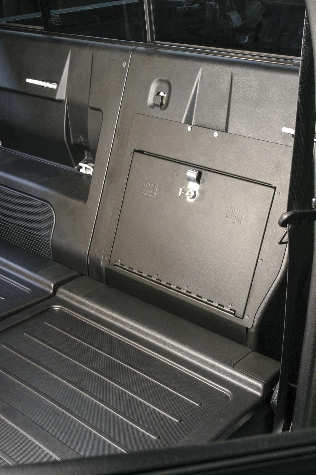 Rear Cubby Cover 05-22 Tacoma Crew Cab Black Products Tuffy Security-2