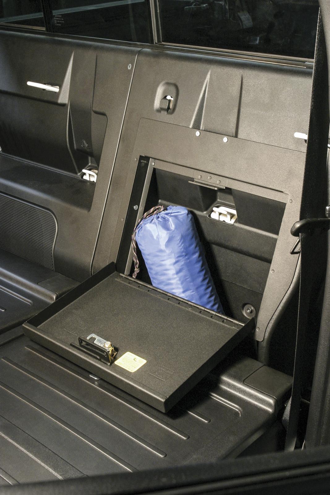 Rear Cubby Cover 05-22 Tacoma Crew Cab Black Products Tuffy Security-4