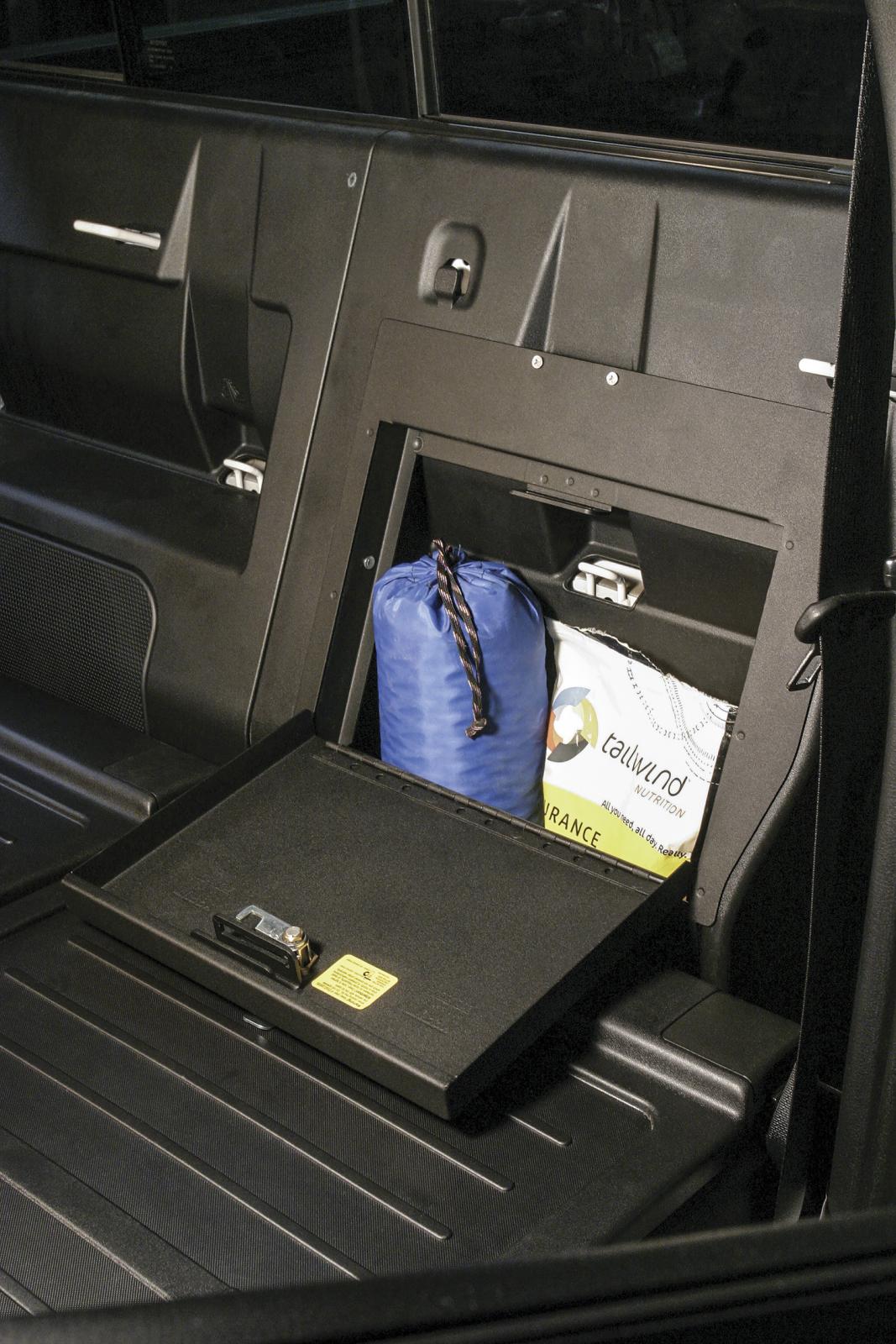 Rear Cubby Cover 05-22 Tacoma Crew Cab Black Products Tuffy Security-6