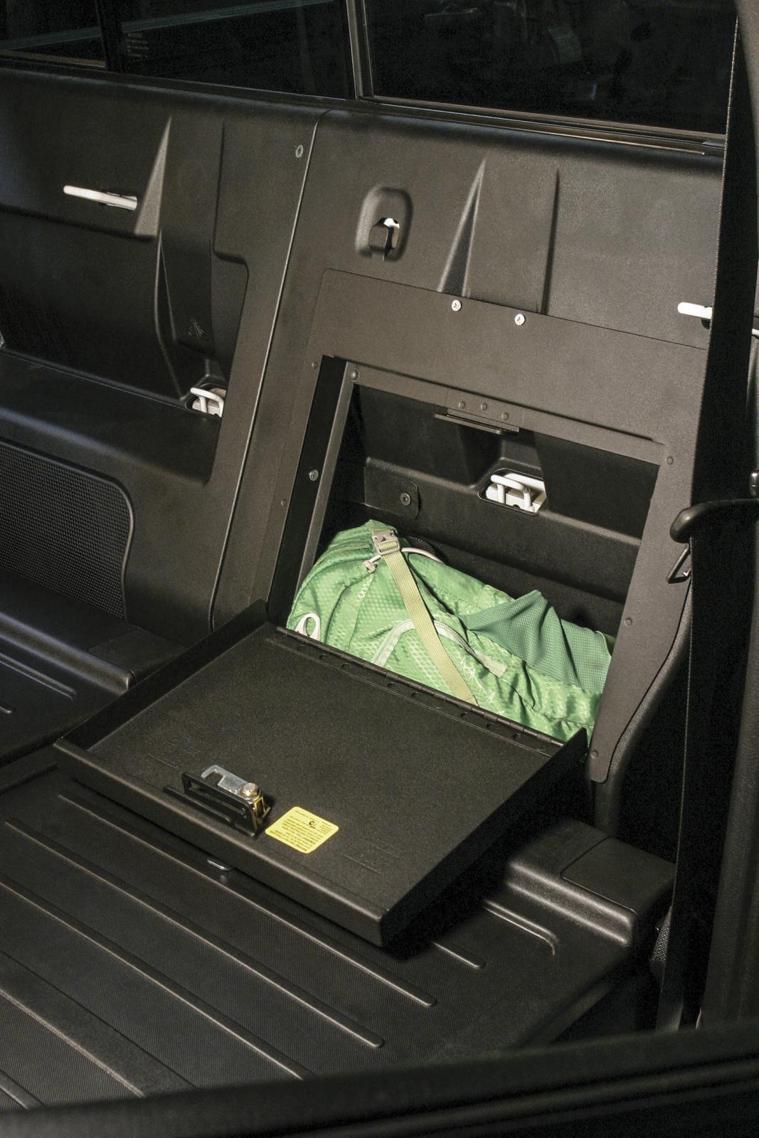 Rear Cubby Cover 05-22 Tacoma Crew Cab Black Products Tuffy Security-7