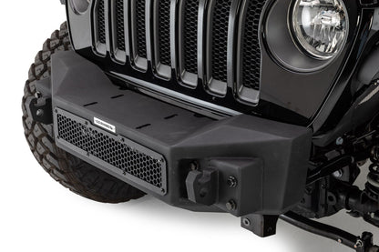 Rockline Front Stubby Bumper Textured Black 2007-2026 Jeep Wrangler JK/JL 2020-2025 Jeep Gladiator Go Rhino-3