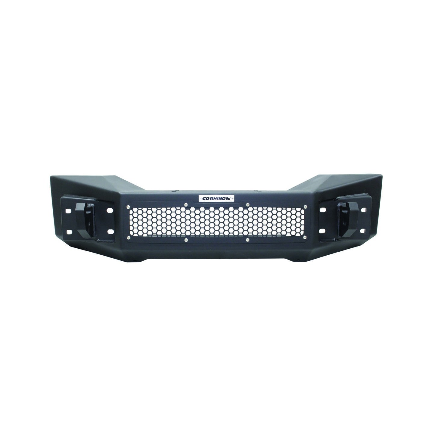 Rockline Front Stubby Bumper Textured Black 2007-2026 Jeep Wrangler JK/JL 2020-2025 Jeep Gladiator Go Rhino-6