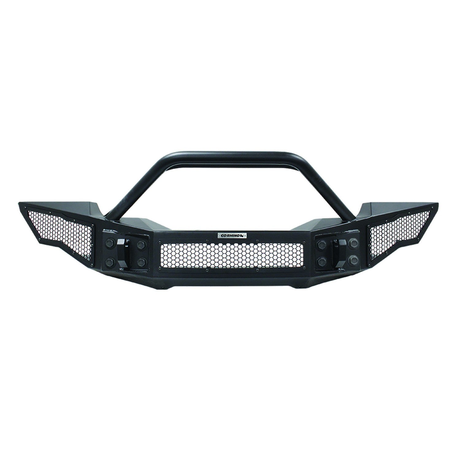 Rockline Front Full Width Bumper W/ Overrider Textured Black 2007-2024 Jeep Wrangler JK/JL 2020-2025 Jeep Gladiator Go Rhino-9