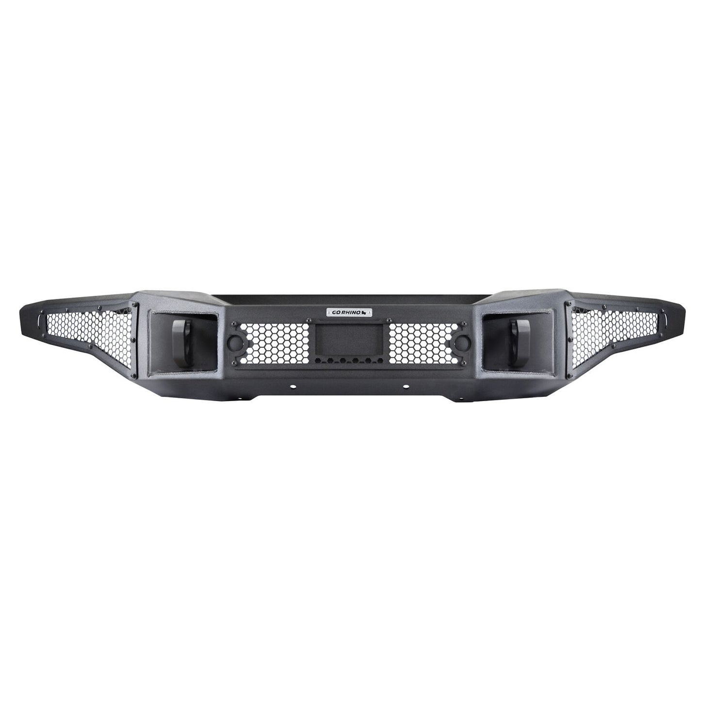 Rockline Winch Ready Front Full Width Bumper For Ford Bronco Textured Black 2021-2026 Ford Bronco Go Rhino-6