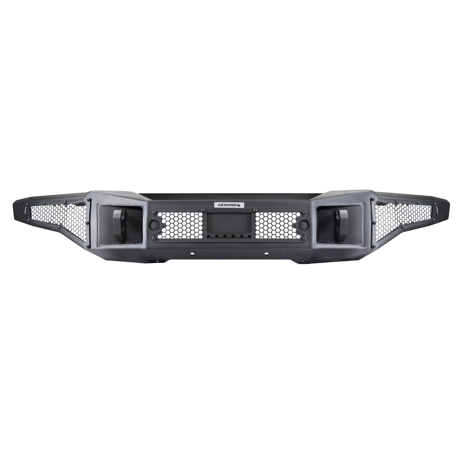 Rockline Winch Ready Front Full Width Bumper For Ford Bronco Textured Black 2021-2026 Ford Bronco Go Rhino-6
