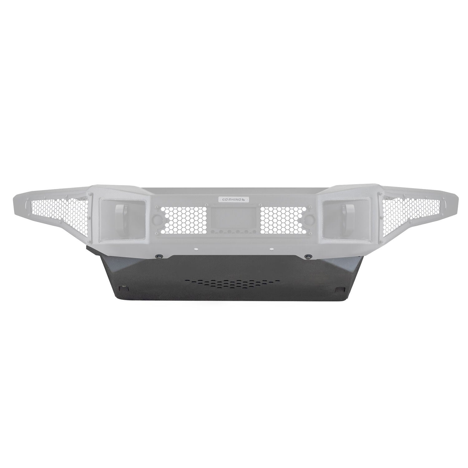 Rockline Front Bumper Lower Skid Plate For Ford Bronco Textured Black 2021-2026 Ford Bronco 2025-2025 Jeep Gladiator Go Rhino-2