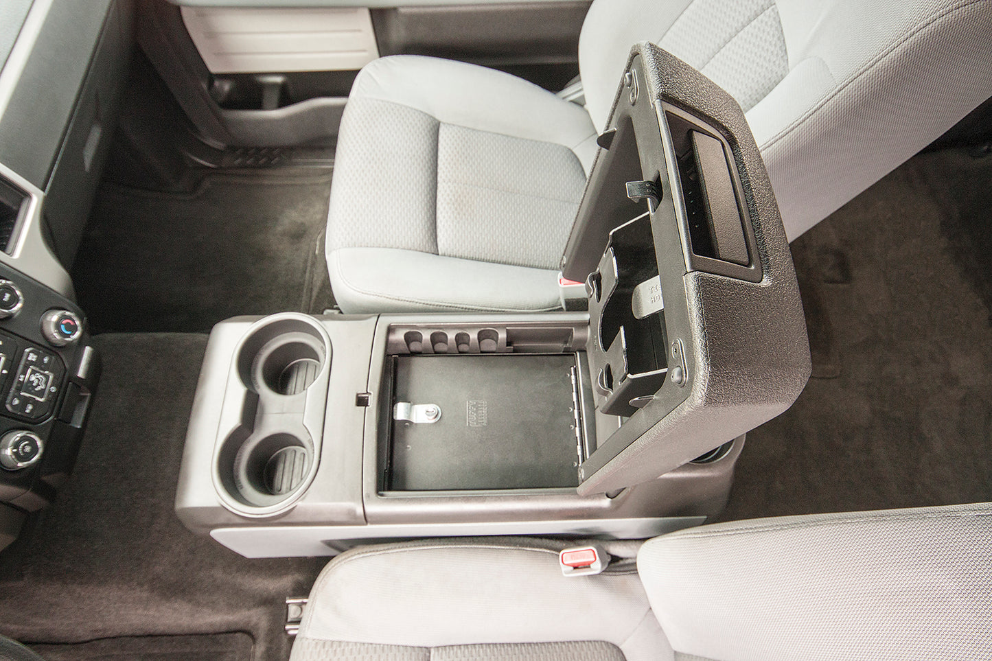 Console Safe - 09-14 F-150 w/ Full Floor Center Console w/o Flow-Thru Console Black Products Tuffy Security-1