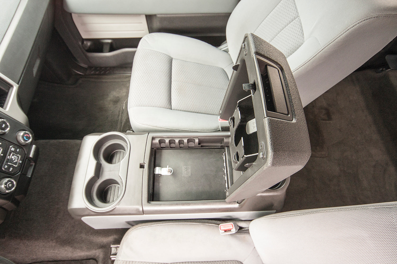 Console Safe - 09-14 F-150 w/ Full Floor Center Console w/o Flow-Thru Console Black Products Tuffy Security-2