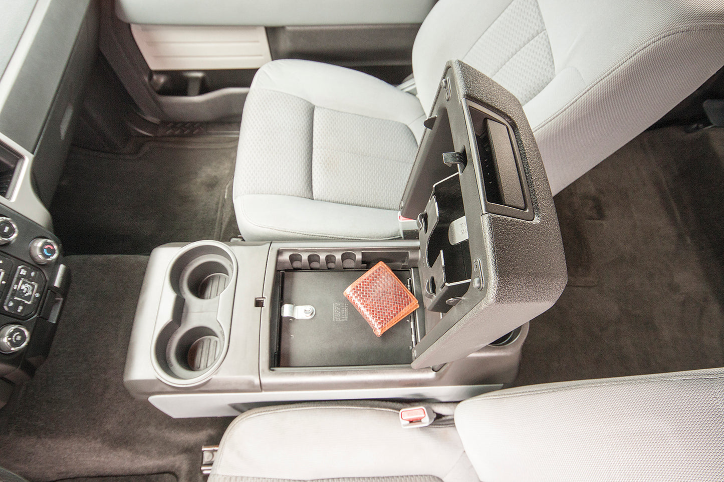 Console Safe - 09-14 F-150 w/ Full Floor Center Console w/o Flow-Thru Console Black Products Tuffy Security-3