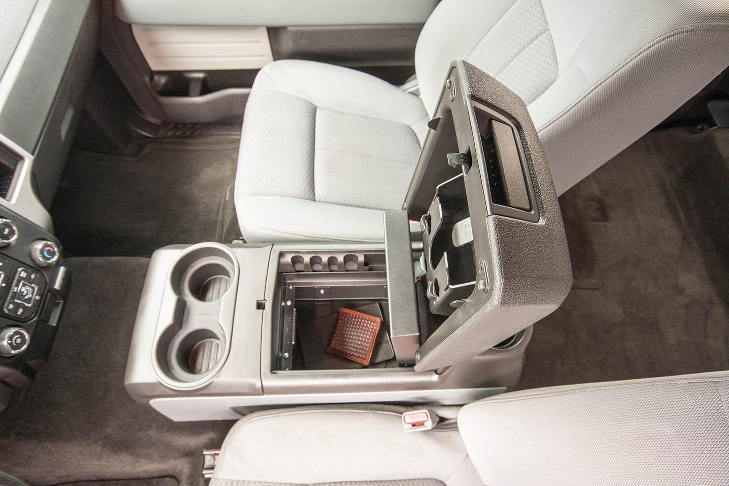 Console Safe - 09-14 F-150 w/ Full Floor Center Console w/o Flow-Thru Console Black Products Tuffy Security-6
