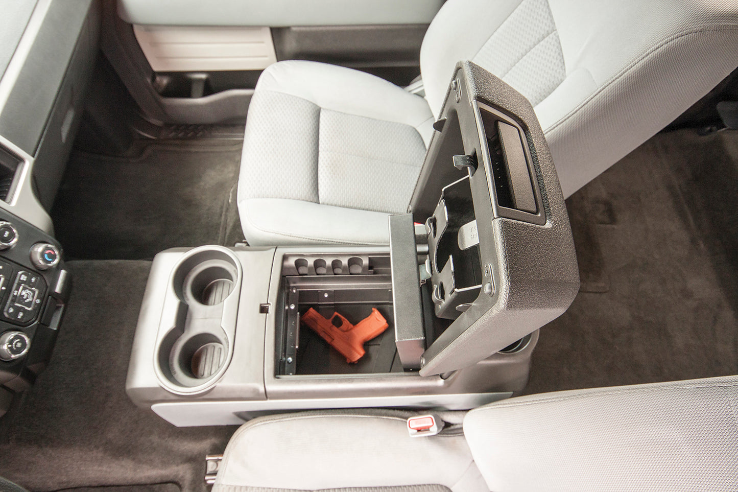 Console Safe - 09-14 F-150 w/ Full Floor Center Console w/o Flow-Thru Console Black Products Tuffy Security-7