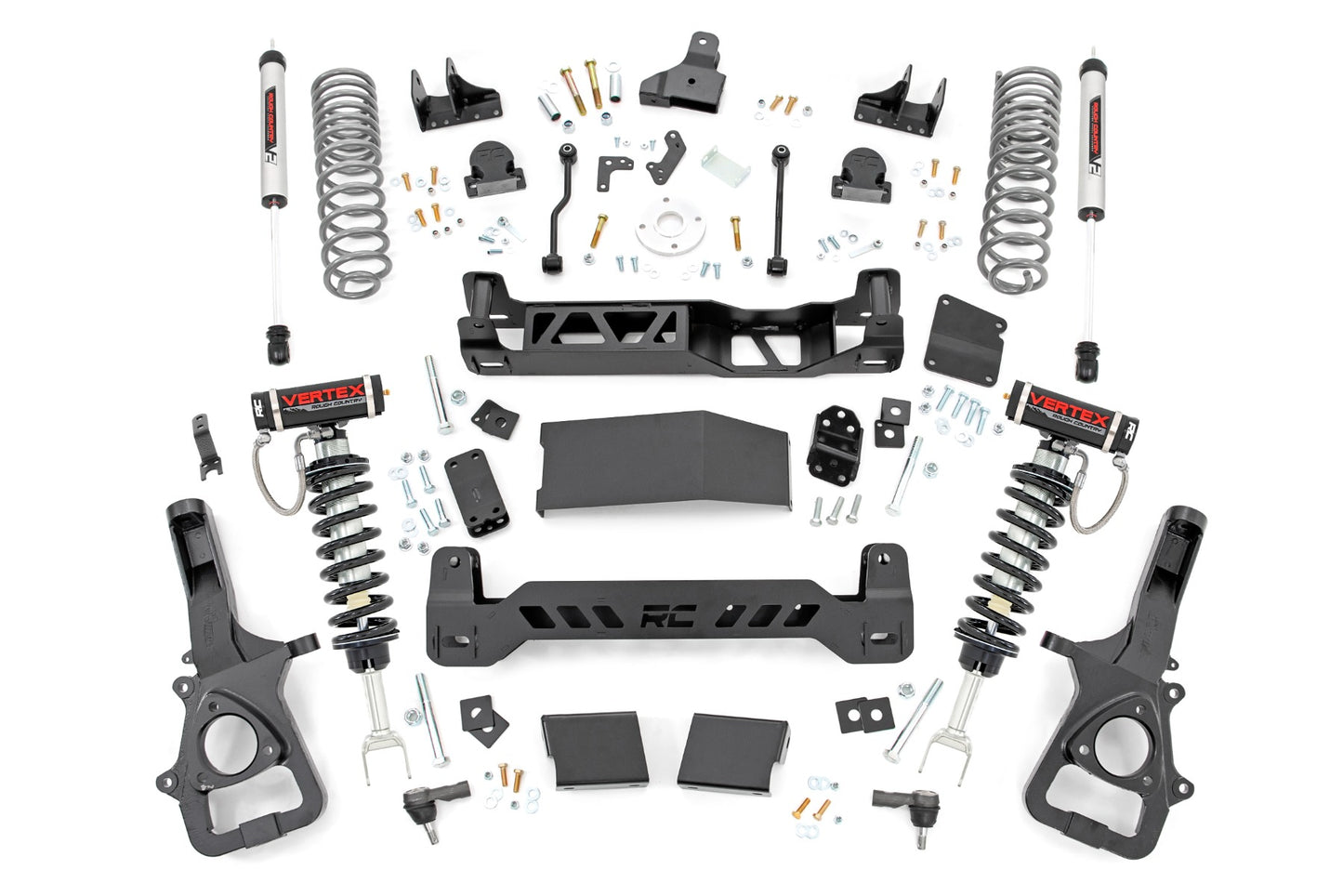 6 Inch Lift Kit Vertex/V2 Dual Rate Coils Ram 1500 4WD (2019-2024) Rough Country