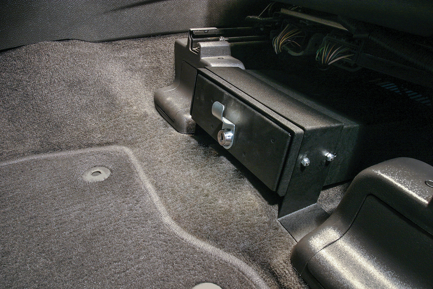 Front Underseat Drawer - 11-21 Explorer {Exc. Limited, Sport, ST} w/ Sufficient Mounting Space Black Products Tuffy Security-1