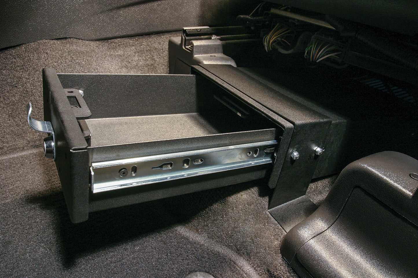 Front Underseat Drawer - 11-21 Explorer {Exc. Limited, Sport, ST} w/ Sufficient Mounting Space Black Products Tuffy Security-4