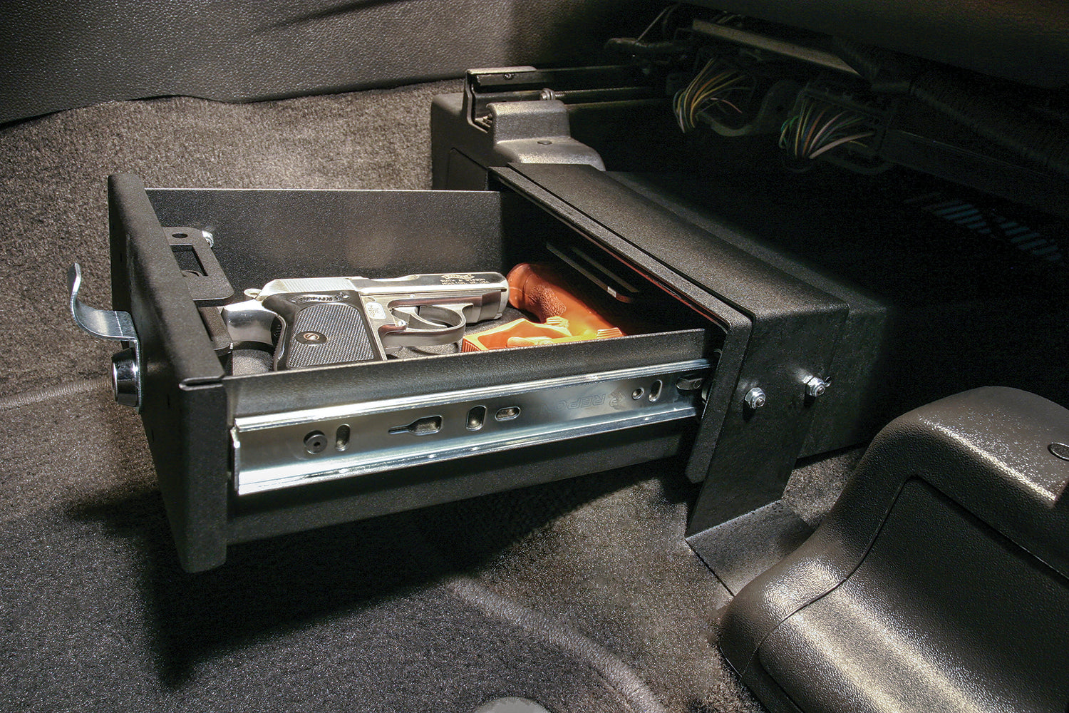 Front Underseat Drawer - 11-21 Explorer {Exc. Limited, Sport, ST} w/ Sufficient Mounting Space Black Products Tuffy Security-8
