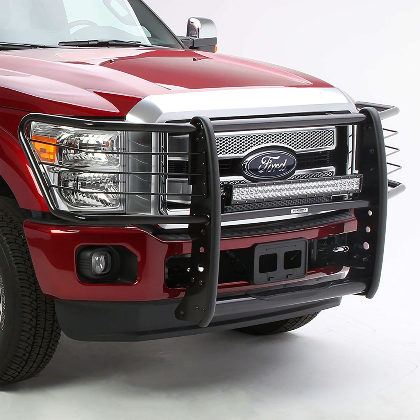3000 Series StepGuard Center Grille Guard Only Black Powder Coat 1999-2004 Ford F-250/F-350 2000-2004 Ford Excursion Go Rhino-2
