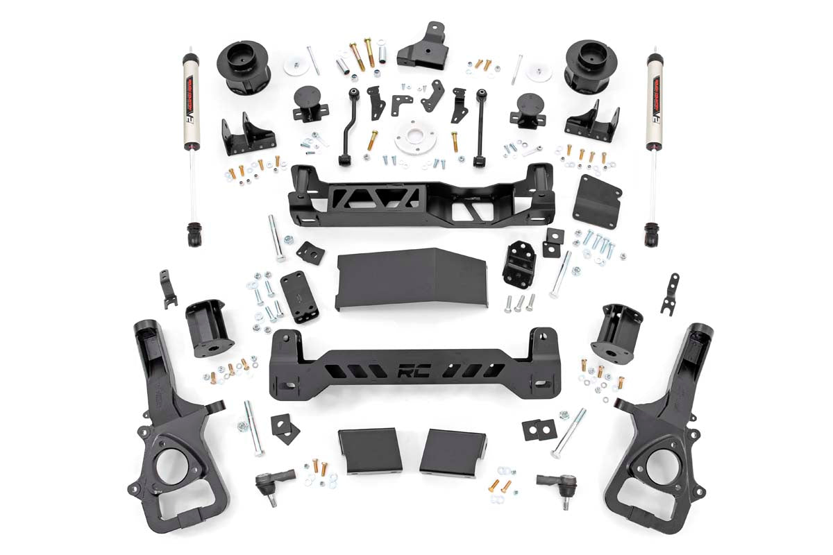 Rough Country 5 Inch RAM Suspension Lift Kit w/V2 Shocks 19-20 RAM 1500 4WD Air Ride Rough Country