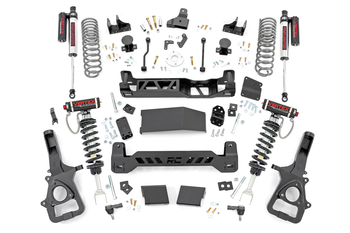 Rough Country 6.0 Inch Ram Suspension Lift Kit Vertex 19-Up Ram 1500 4WD 22XL Factory Wheel Models) Rough Country
