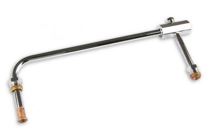 Fuel Line Chrome for Model 4150 Carburetor 5/8-18 Inverted Flare Inlet 9.460 Center to Center Holley