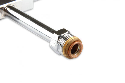 Fuel Line Chrome for Model 4150 Carburetor 5/8-18 Inverted Flare Inlet 9.460 Center to Center Holley-4