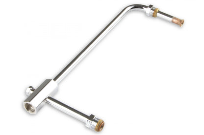 Fuel Line Chrome for Model 4150 Carburetor 5/8-18 Inverted Flare Inlet 9.460 Center to Center Holley-6