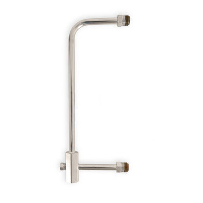 Fuel Line Chrome for Model 4160 Carburetor 5/8-18 Inverted Flare Inlet 8-21/32 Center to Center Holley-1