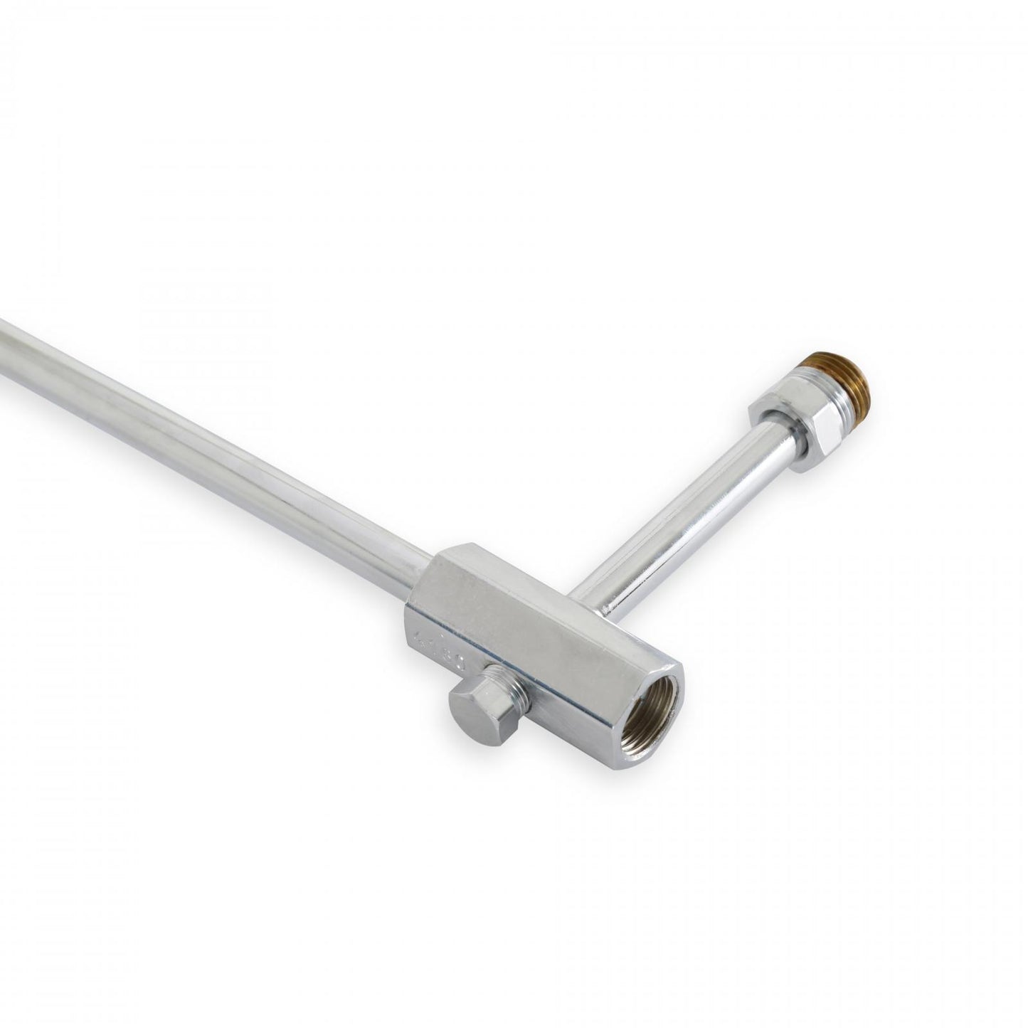 Fuel Line Chrome for Model 4160 Carburetor 5/8-18 Inverted Flare Inlet 8-21/32 Center to Center Holley-2