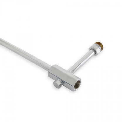 Fuel Line Chrome for Model 4160 Carburetor 5/8-18 Inverted Flare Inlet 8-21/32 Center to Center Holley-2
