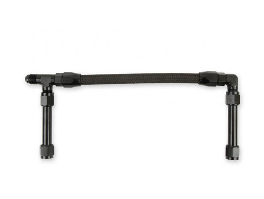 Fuel Line Dual Fuel Lines for 4150 Ultra XP Carburetors w -8 O-Ring XP Bowls Fuel Line with Single 8AN Inlet, Fittings with Pro-Lite 350 Hose Holley