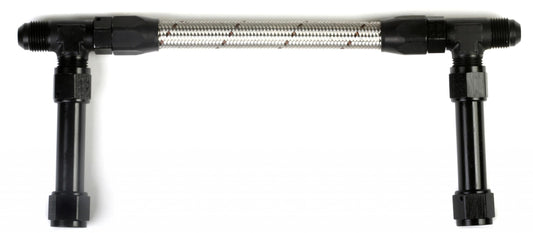 Fuel Line Dual Fuel Lines for 4150 Ultra XP Carburetors w -8 O-Ring XP Bowls Fuel Line with Dual 8AN Inlet, Fittings with Stainless Hose Holley