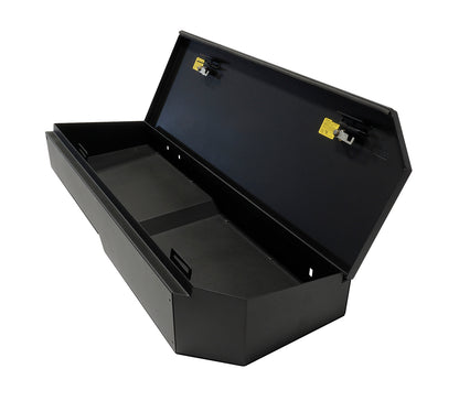 Rear Underseat Lockbox - 07-19 Silverado/Sierra 1500 19 Old Body Style} / 07-19 2500HD/3500HD w/ Crew Cab 60% Length Black Products Tuffy Security