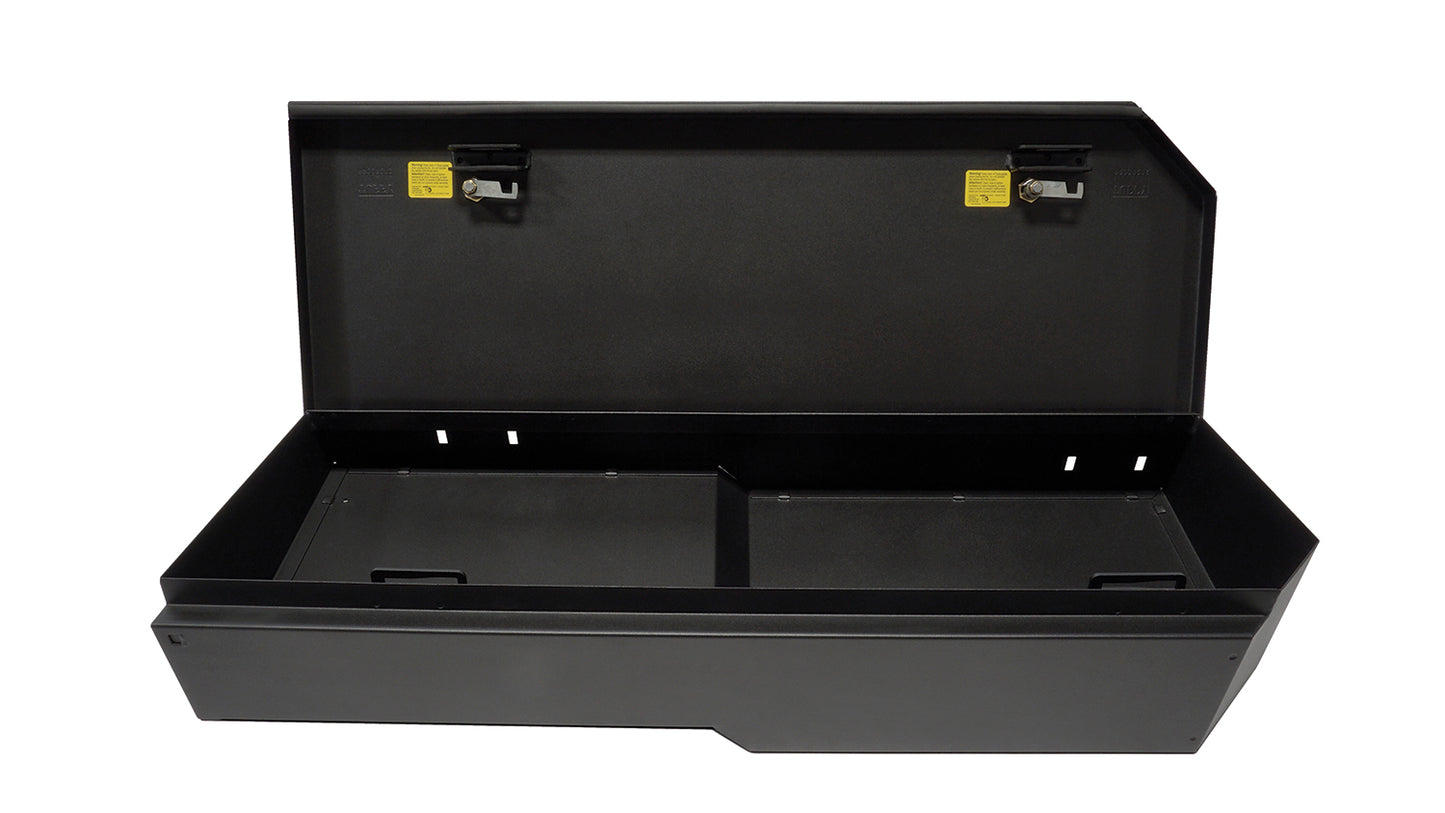 Rear Underseat Lockbox - 07-19 Silverado/Sierra 1500 19 Old Body Style} / 07-19 2500HD/3500HD w/ Crew Cab 60% Length Black Products Tuffy Security-2