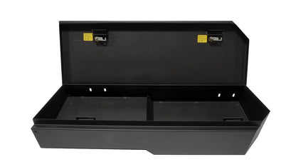 Rear Underseat Lockbox - 07-19 Silverado/Sierra 1500 19 Old Body Style} / 07-19 2500HD/3500HD w/ Crew Cab 60% Length Black Products Tuffy Security-2