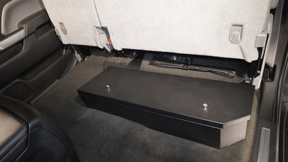 Rear Underseat Lockbox - 07-19 Silverado/Sierra 1500 19 Old Body Style} / 07-19 2500HD/3500HD w/ Crew Cab 60% Length Black Products Tuffy Security-14