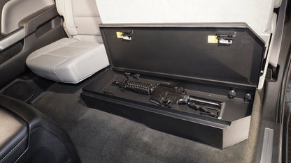 Rear Underseat Lockbox - 07-19 Silverado/Sierra 1500 19 Old Body Style} / 07-19 2500HD/3500HD w/ Crew Cab 60% Length Black Products Tuffy Security-16