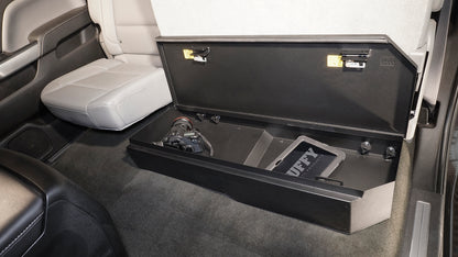 Rear Underseat Lockbox - 07-19 Silverado/Sierra 1500 19 Old Body Style} / 07-19 2500HD/3500HD w/ Crew Cab 60% Length Black Products Tuffy Security-17