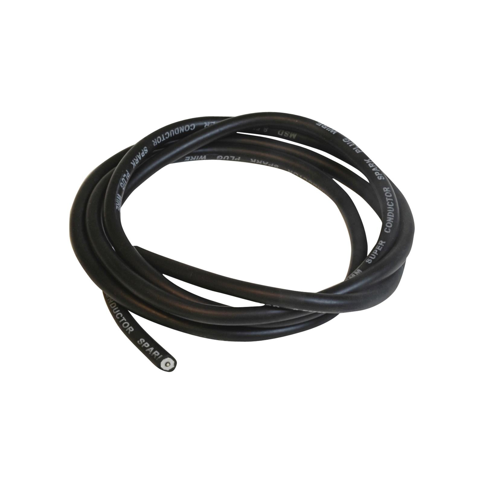 Super Conductor Bulk Wire, Black 25' Super Conductor Spark Plug Wire In Bulk, 25' Length MSD Ignition