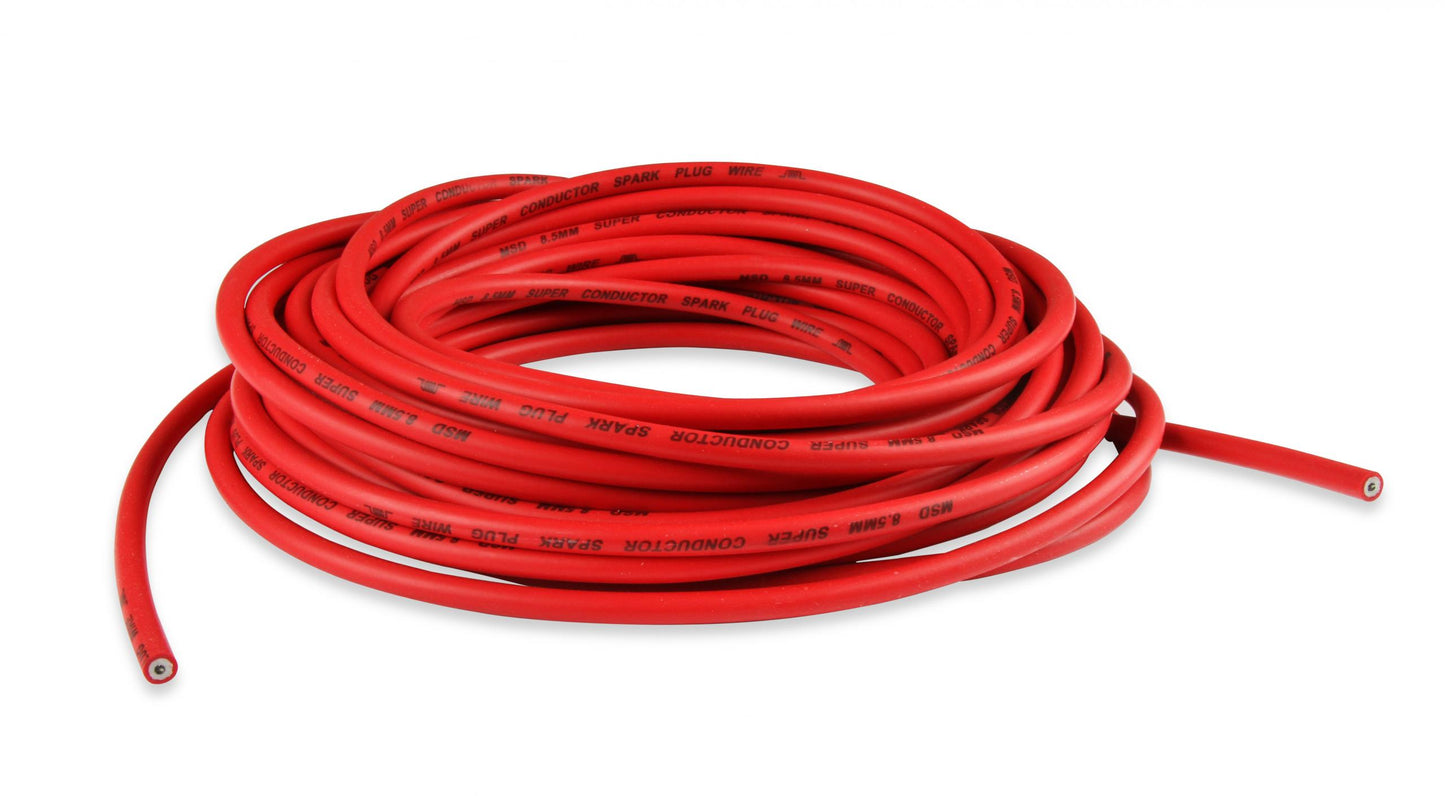 Super Conductor Spark Plug Wire, Black 8.5Mm, 50 Ft 8.5Mm Super Conductor Spark Plug Wire Low Resistance, 50 Ft MSD Ignition-2