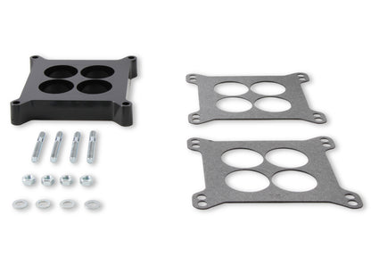 Phenolic Carburetor Spacer 1 Inch 4 Hole Center Fits Holley 4150-4160, Carter, Edelbrock and Other Square Bore Mounting Flange 4-Barrel Carburetors Mr Gasket-1