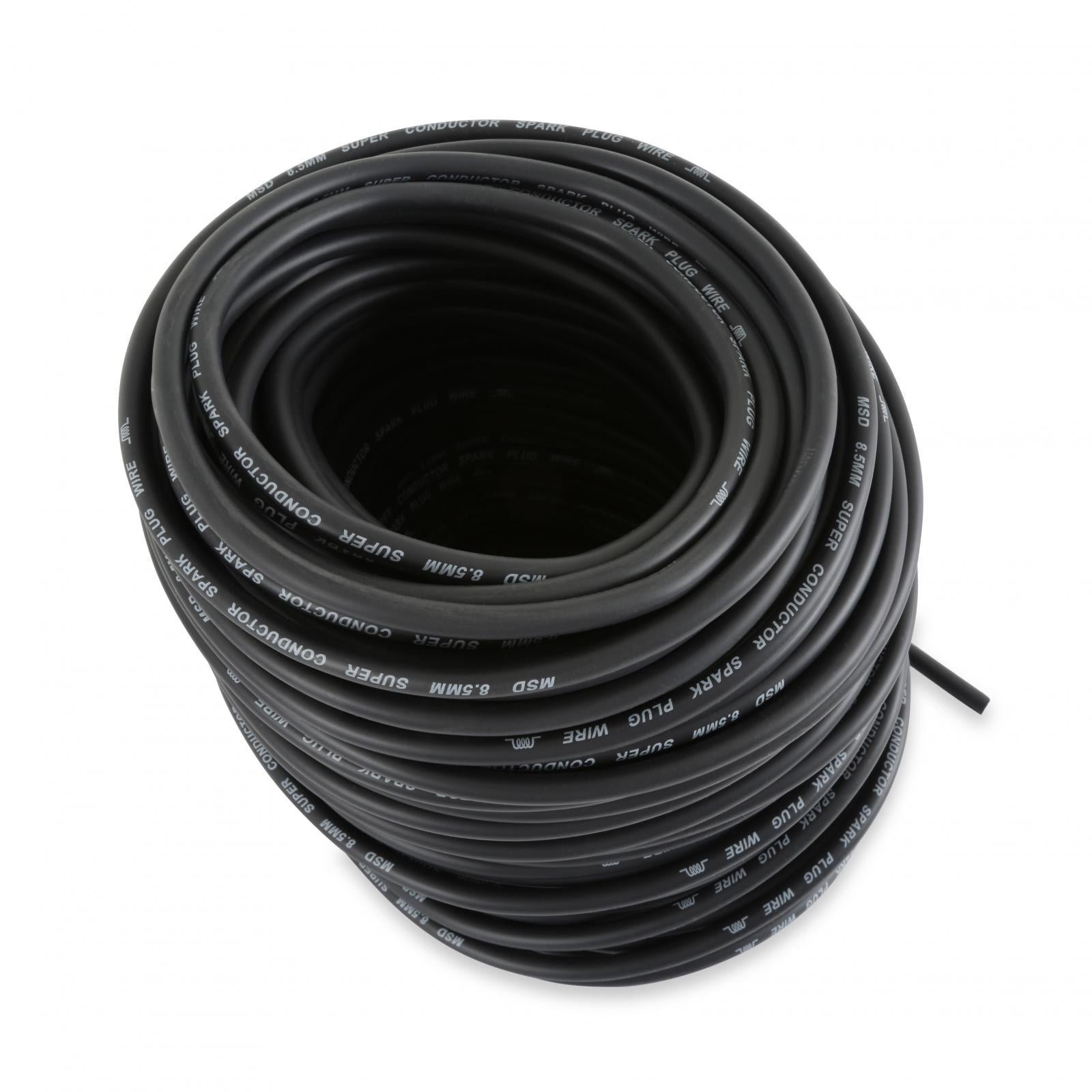 Super Conductor Bulk Wire, Black 300' Black Super Conductor Spark Plug Wire In Bulk, 300' Length MSD Ignition-1