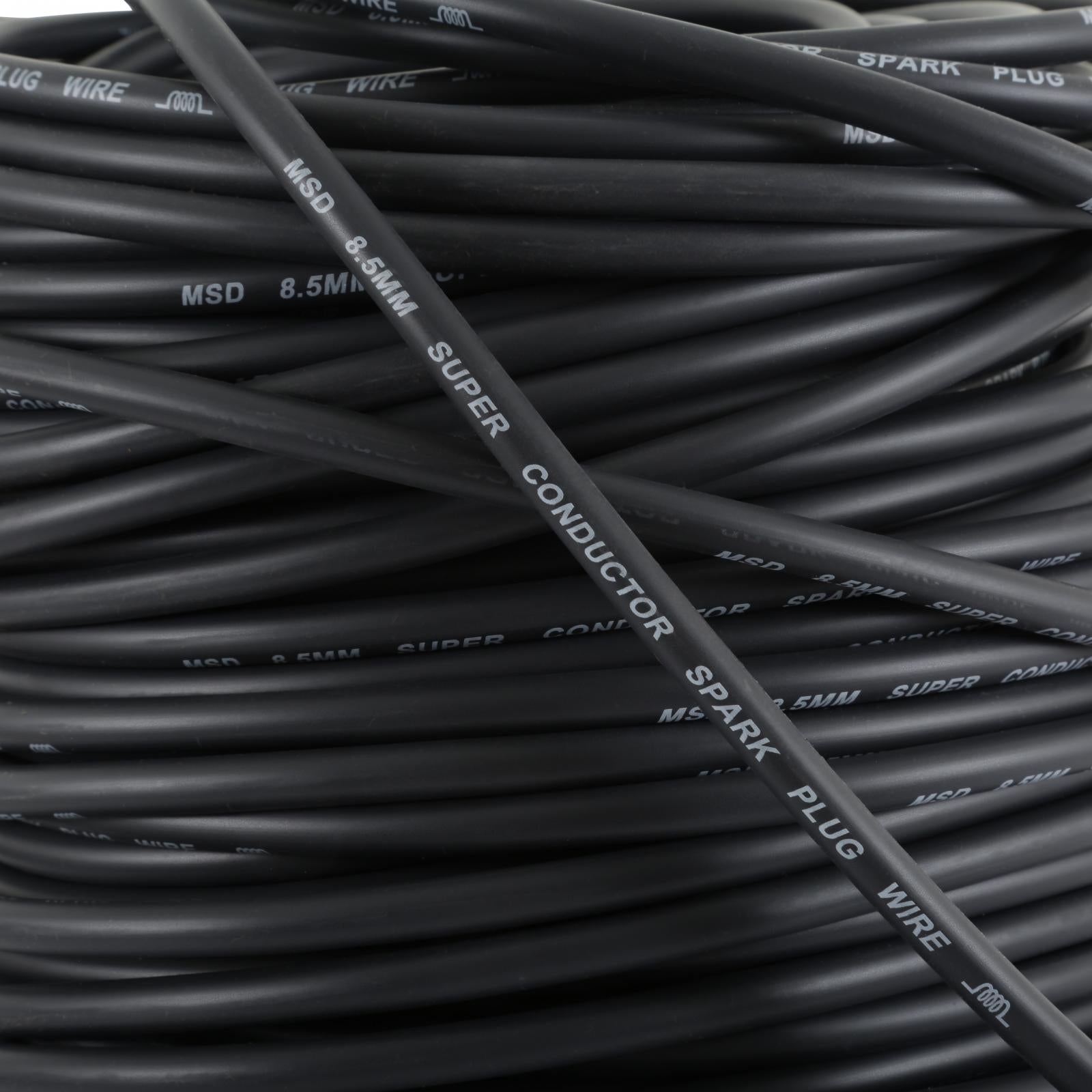 Super Conductor Bulk Wire, Black 300' Black Super Conductor Spark Plug Wire In Bulk, 300' Length MSD Ignition-2