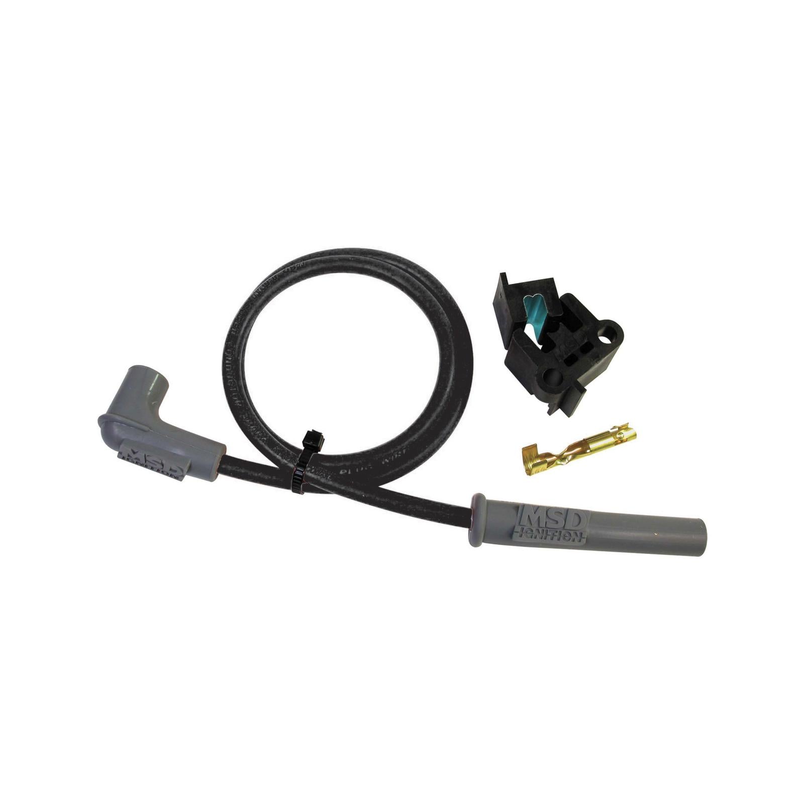 Replacement Super Cond. Wire, Universal, Black Black Super Conductor 48 Inch Long Replacement Wire MSD Ignition