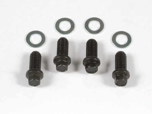 Header Bolts 3/8-16 x 3/4 Inch Mini Hex Head Black Oxide Fits AMC 290-401, Chevrolet Small Block 262-400, Chrysler 383-440 except Hemi, Pontiac 326-455, Oldsmobile 330-455 Mr Gasket