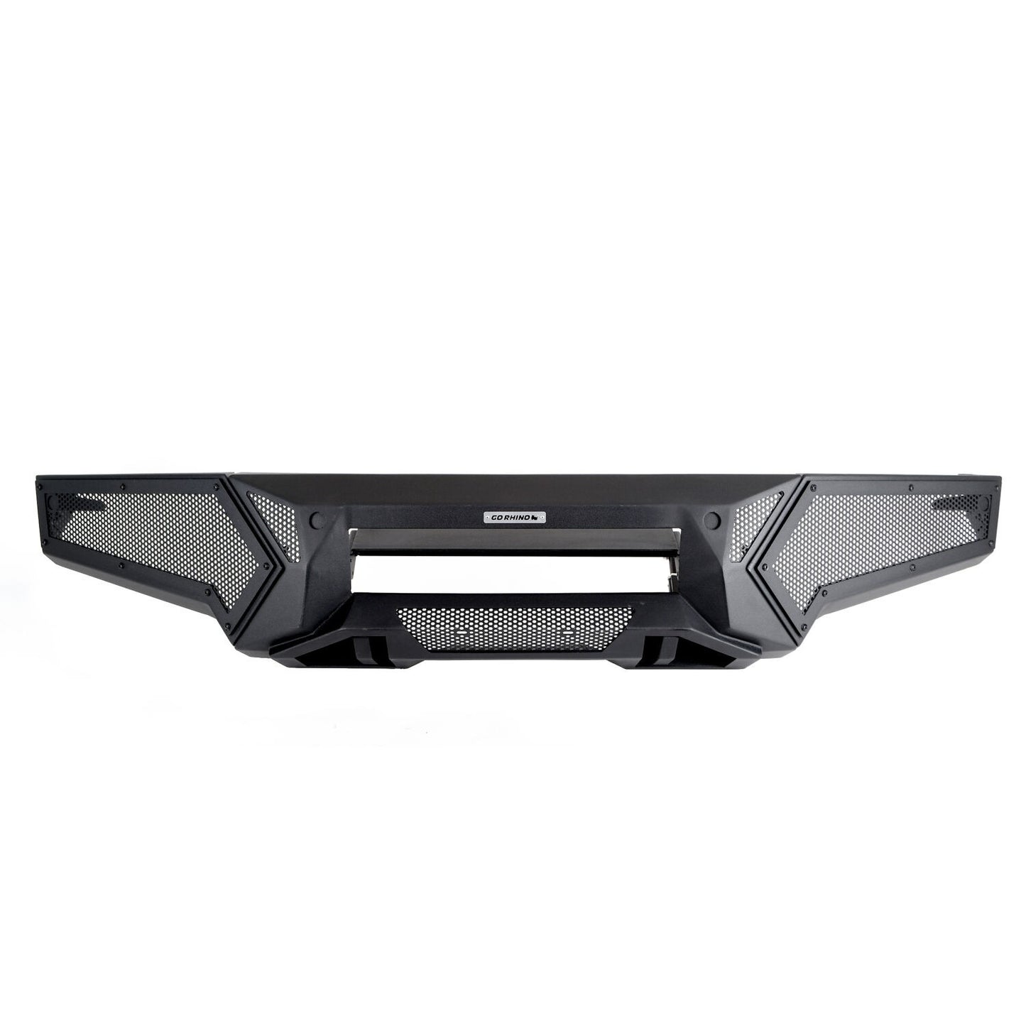 Element Front Bumper with Power Actuated Hide Away Light Bar Mount Textured Black 2019-2024 Ram 1500 Go Rhino-13
