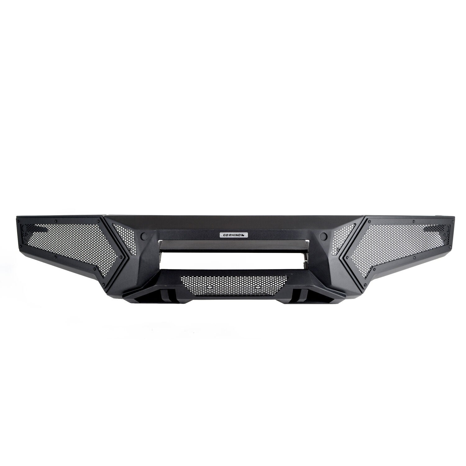 Element Front Bumper with Power Actuated Hide Away Light Bar Mount Textured Black 2019-2024 Ram 1500 Go Rhino-13